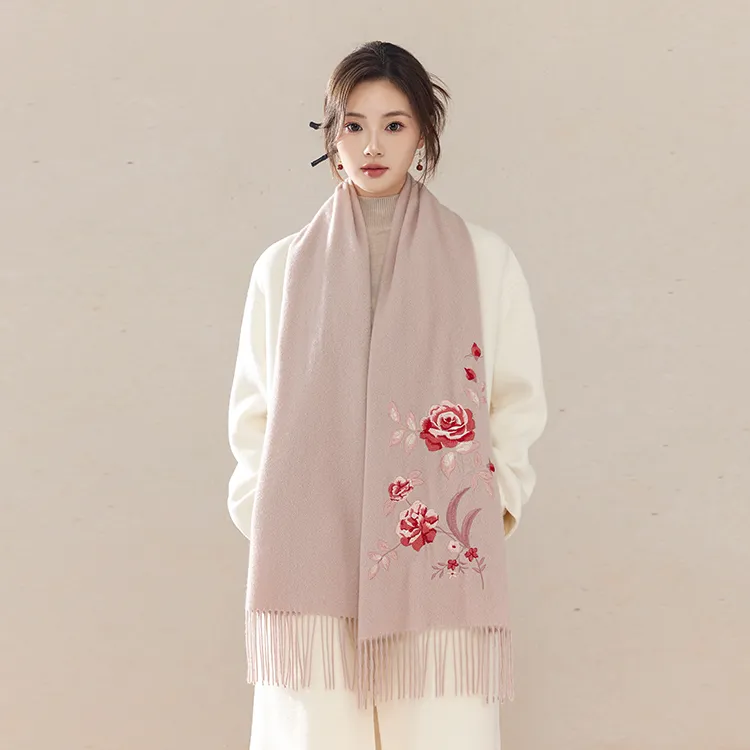 Fancet Studios Sheep Wool Knit Scarves Women's-29