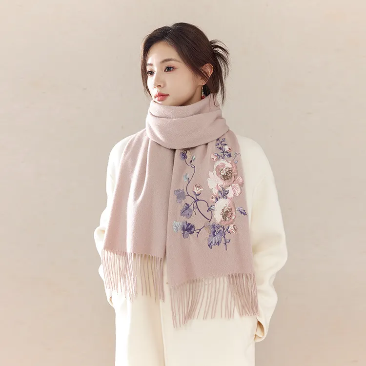 Fancet Studios 100% Sheep Wool Knit Scarves Women's-2