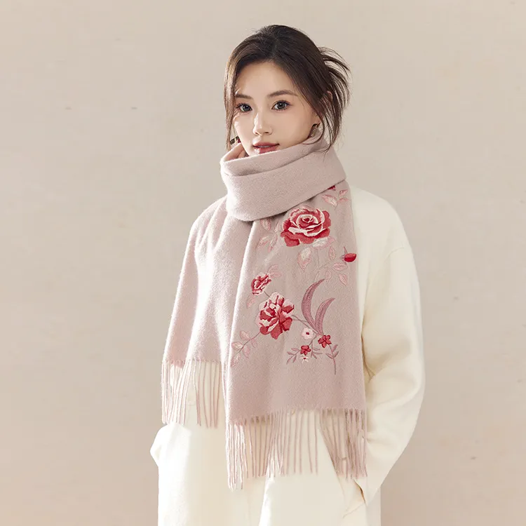 Fancet Studios Sheep Wool Knit Scarves Women's-27