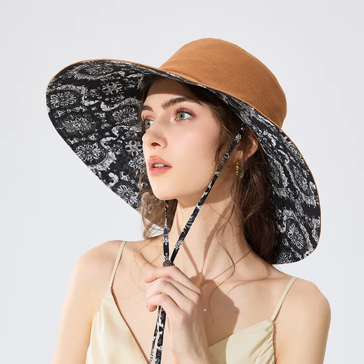 Fancet Studios 100% Cotton Sun Protection Hats Women's-9