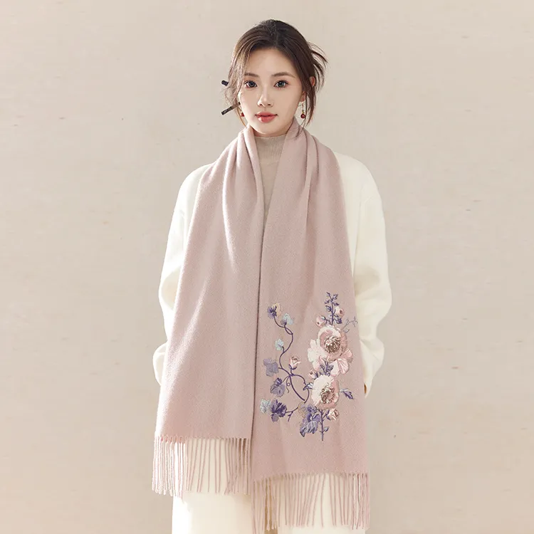 Fancet Studios 100% Sheep Wool Knit Scarves Women's-31