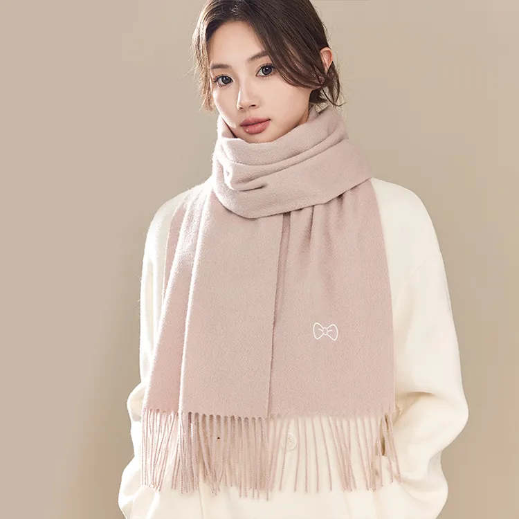 Fancet Studios Sheep Wool Knit Scarves Women's-1