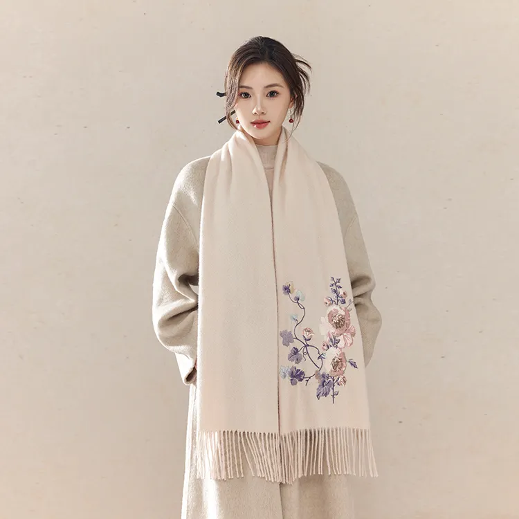Fancet Studios 100% Sheep Wool Knit Scarves Women's-14