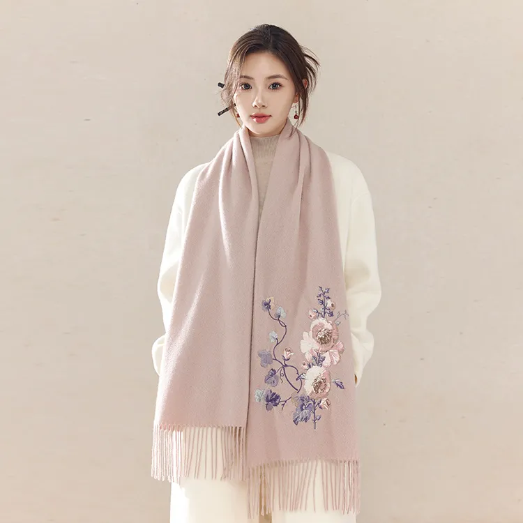Fancet Studios 100% Sheep Wool Knit Scarves Women's-4