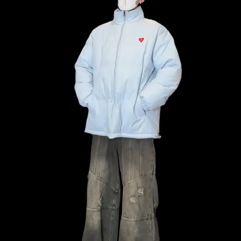 TEN MIRO Peach Heart Series Puffer Jacket Coat Unisex-6