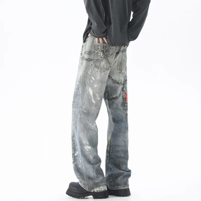 TEN MIRO Jeans Unisex Blue-4