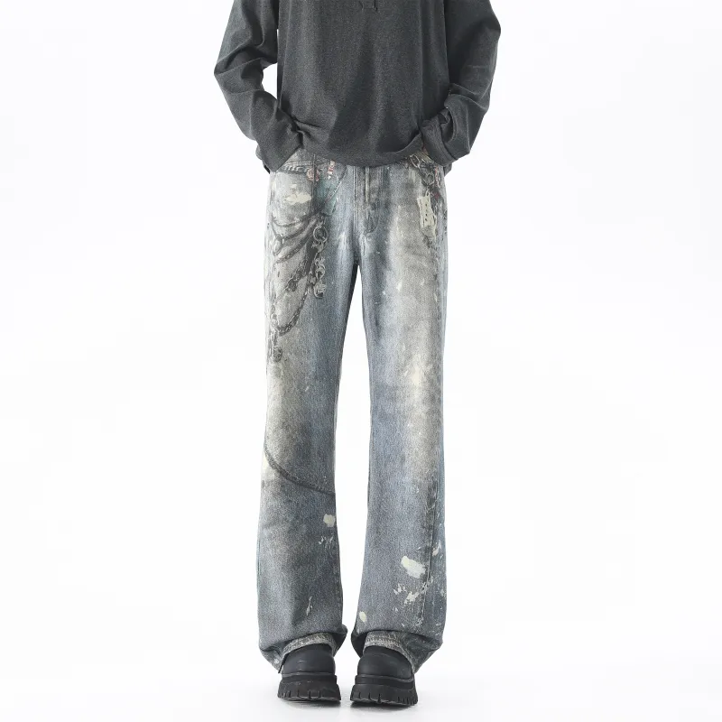 TEN MIRO Jeans Unisex Blue-2