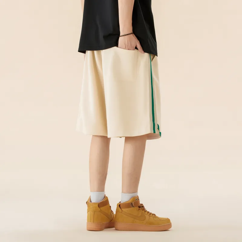TEN MIRO Casual Shorts Unisex Khaki-3