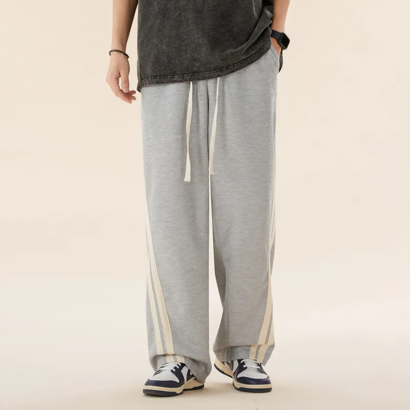 TEN MIRO Casual Pants Unisex Heather Gray-5