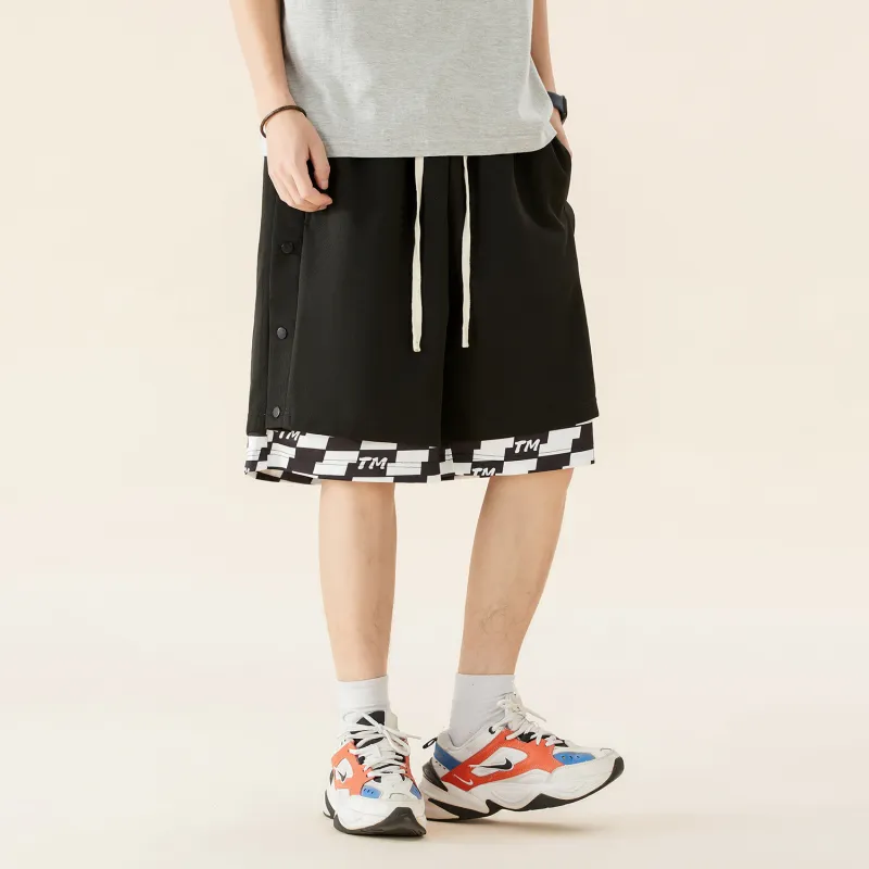 TEN MIRO Casual Shorts Unisex Black-5