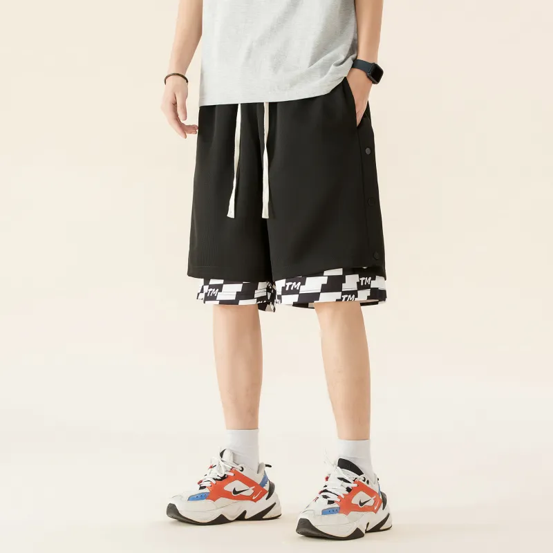 TEN MIRO Casual Shorts Unisex Black-4