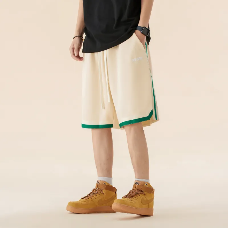 TEN MIRO Casual Shorts Unisex Khaki-4