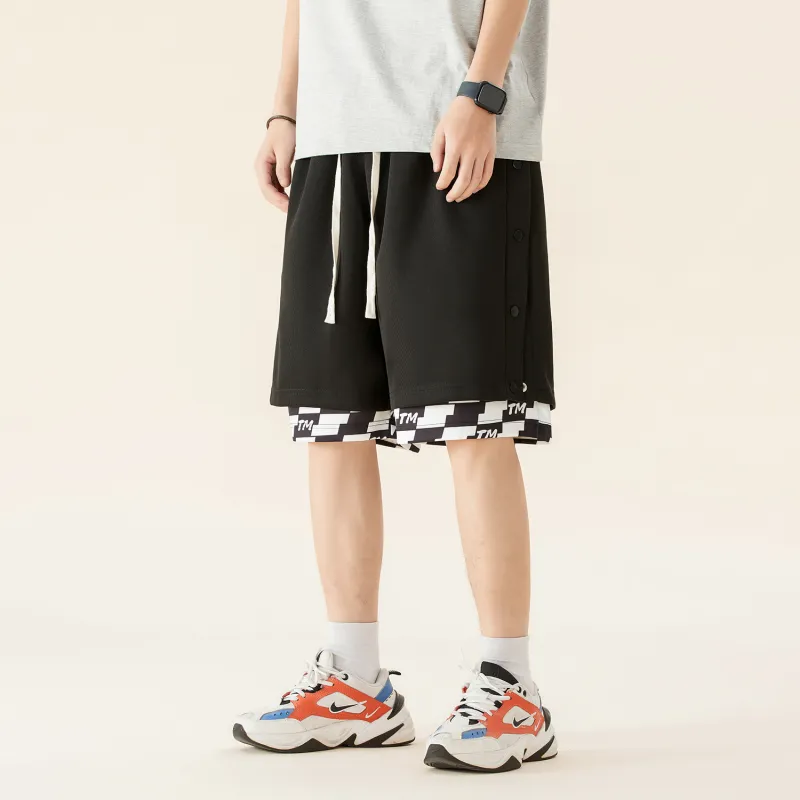 TEN MIRO Casual Shorts Unisex Black-2
