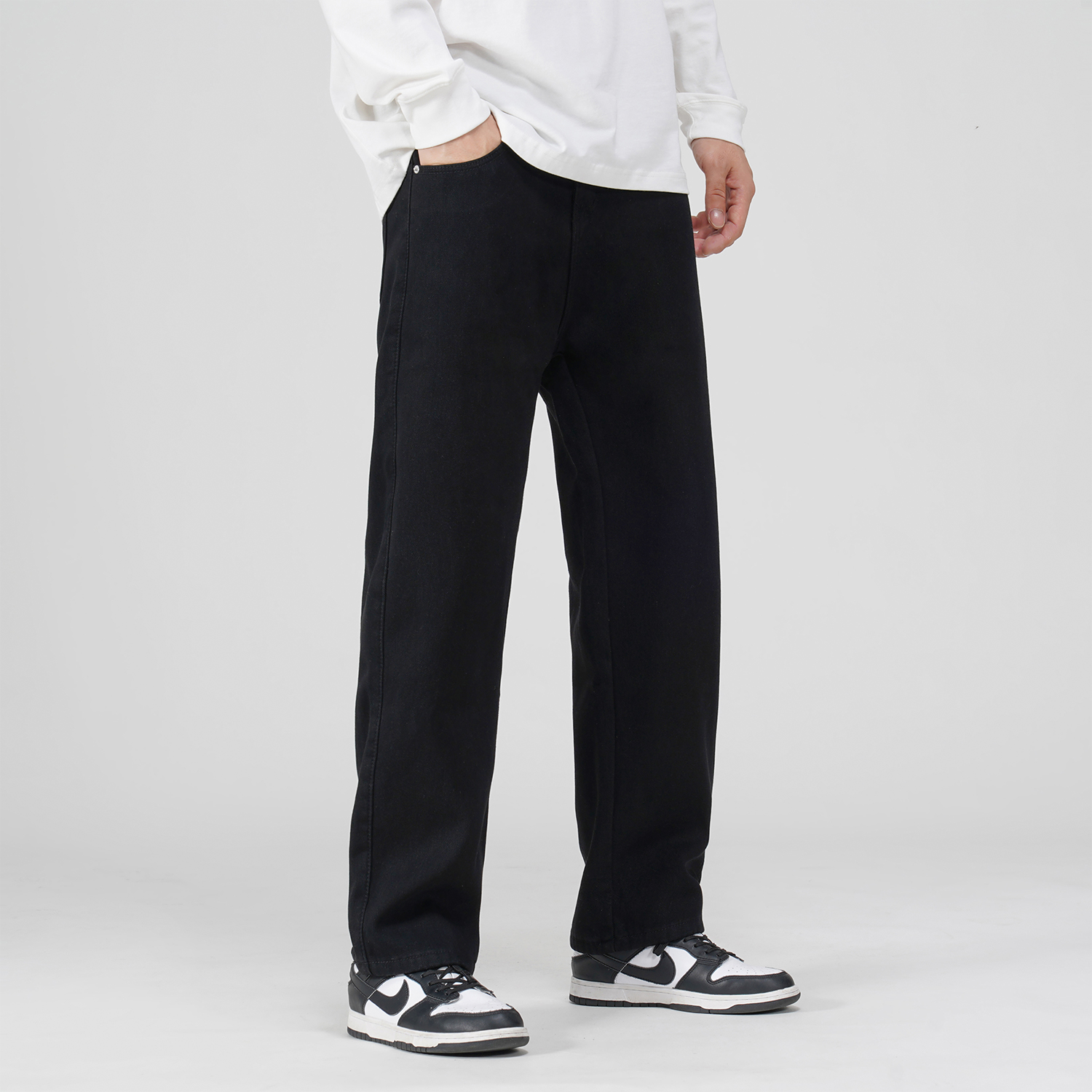 TEN MIRO Jeans Unisex Dark Blue XL - POIZON