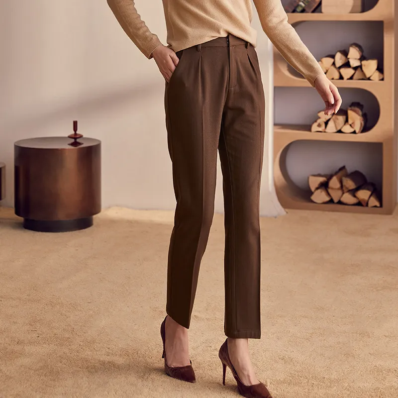 ROEYSHOUSE FW24 Suit Trouser Women's Brown-4