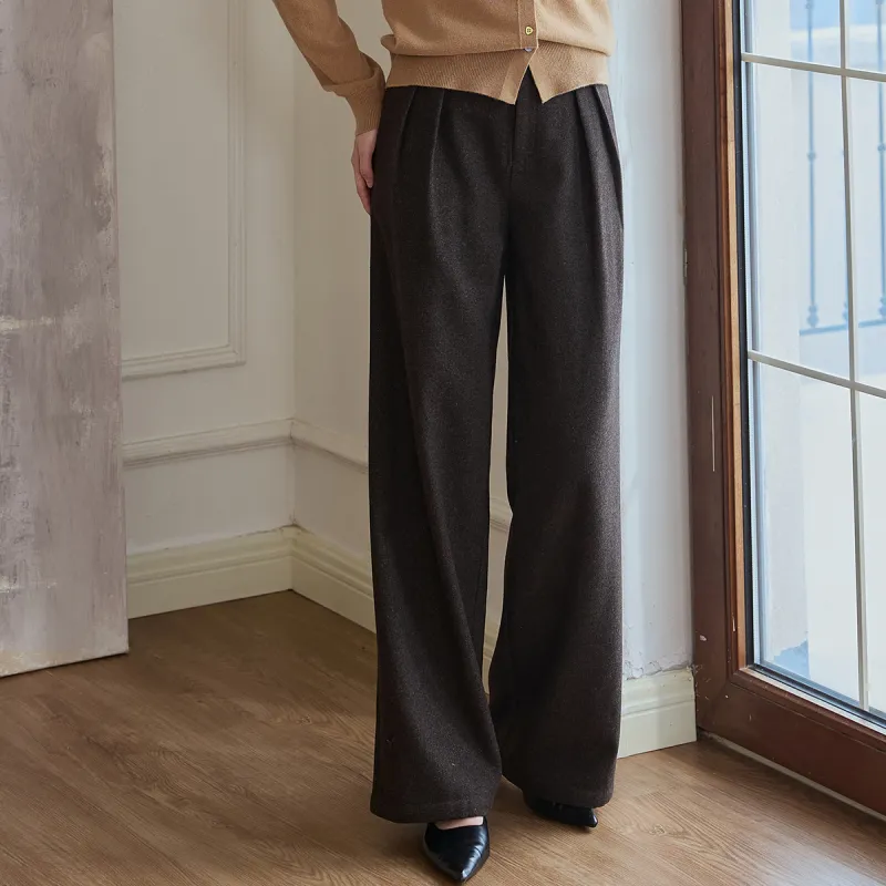 ROEYSHOUSE Casual Pants Women's Dark Coffee-3