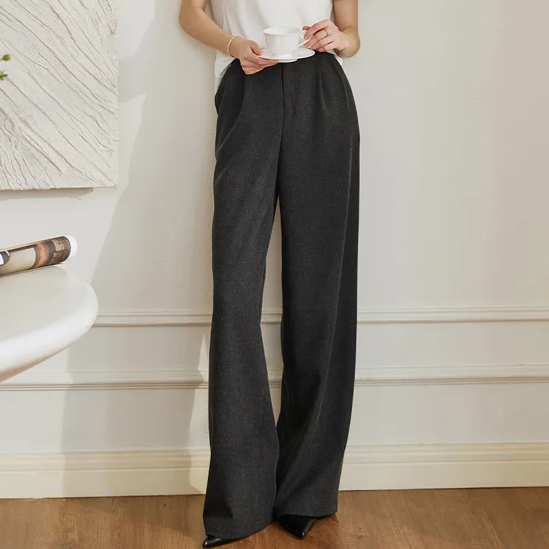 ROEYSHOUSE Casual Pants Women's Dark Gray-3