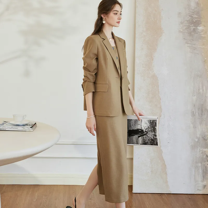 ROEYSHOUSE Skirt Set Women's Khaki-5