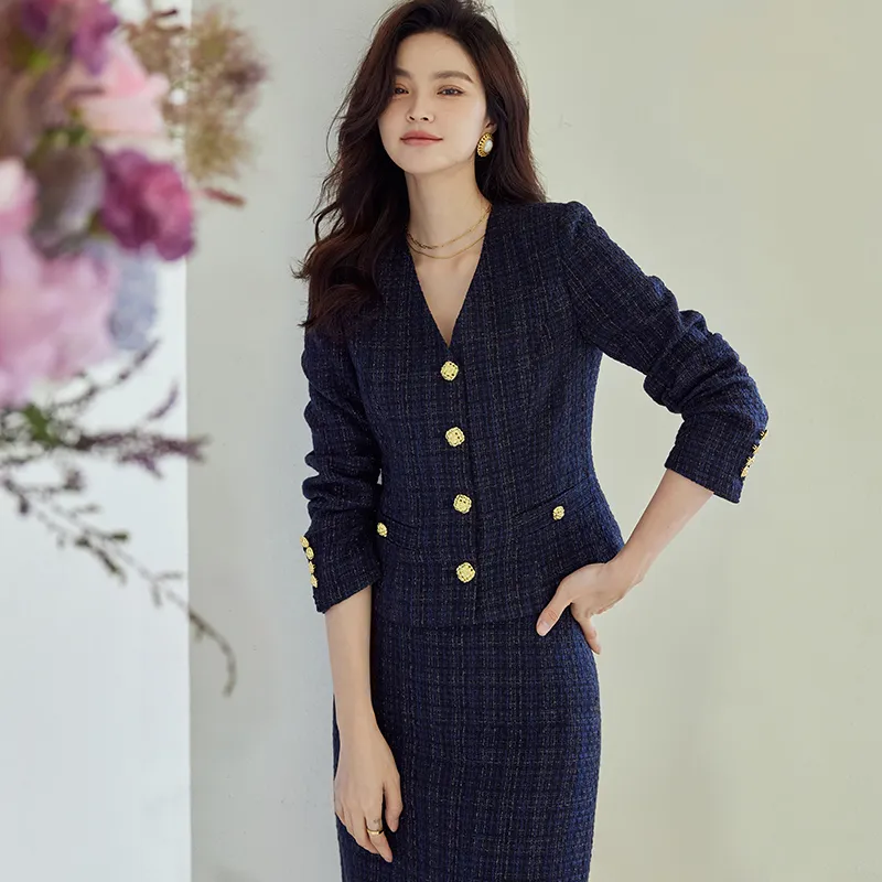 ROEYSHOUSE Skirt Set Women's Plaid-2