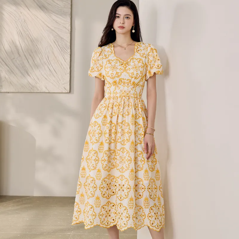 ROEYSHOUSE Short Sleeved Dress Women's-4