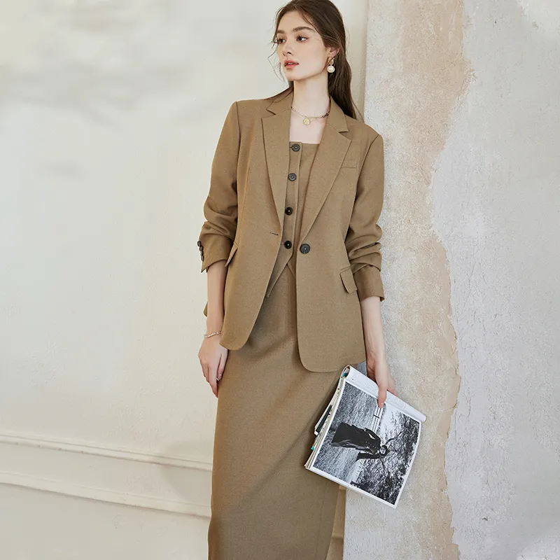 ROEYSHOUSE Skirt Set Women's Khaki-3