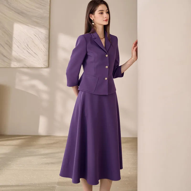 ROEYSHOUSE Skirt Set Women's Purple-6