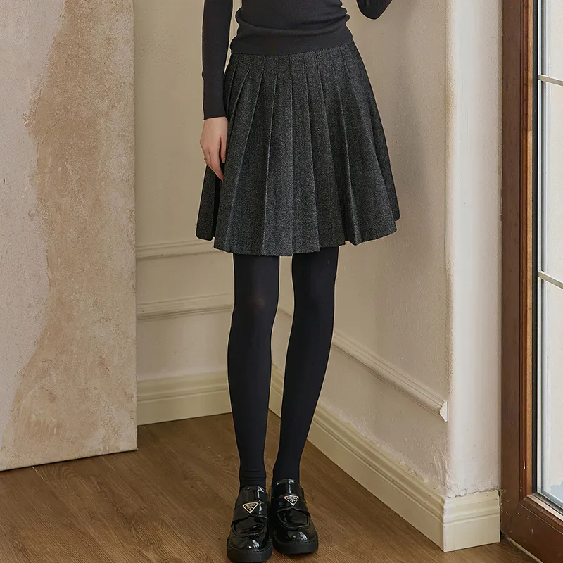 ROEYSHOUSE Casual Short Skirts Women's Dark Gray-2