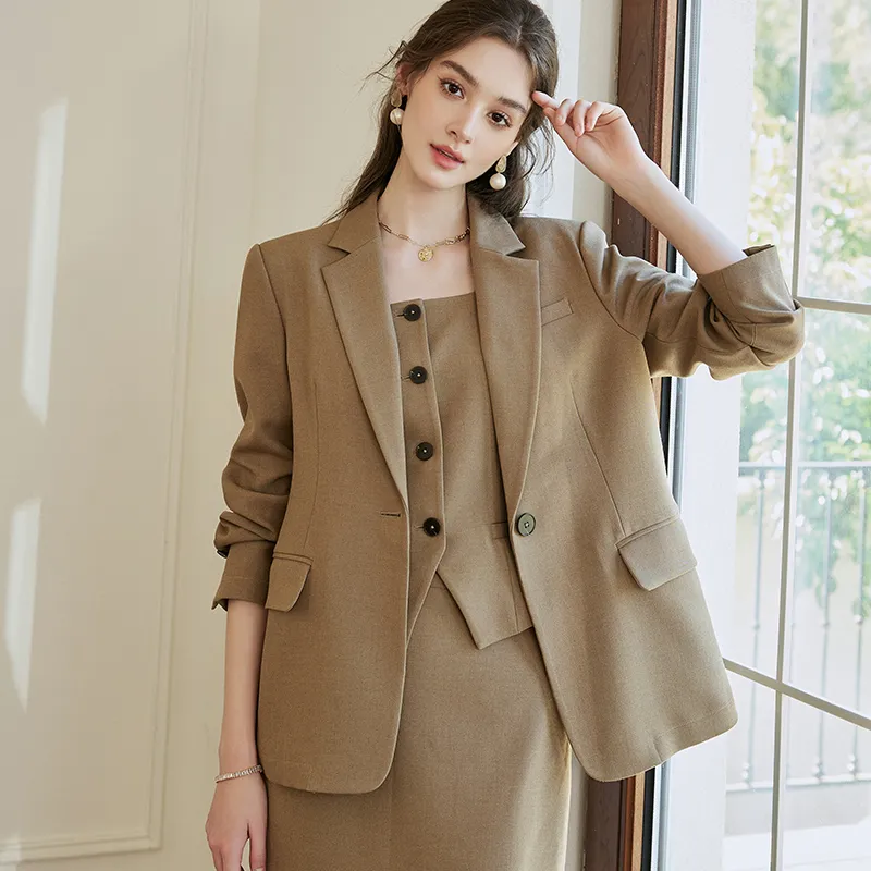 ROEYSHOUSE Skirt Set Women's Khaki-4