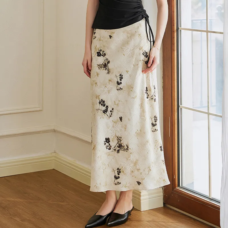 ROEYSHOUSE Casual Long Skirts Women's Multicolor-2