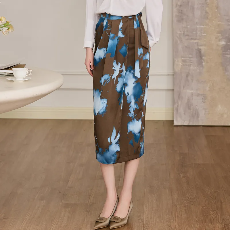 ROEYSHOUSE Casual Long Skirts Women's Multicolor-3