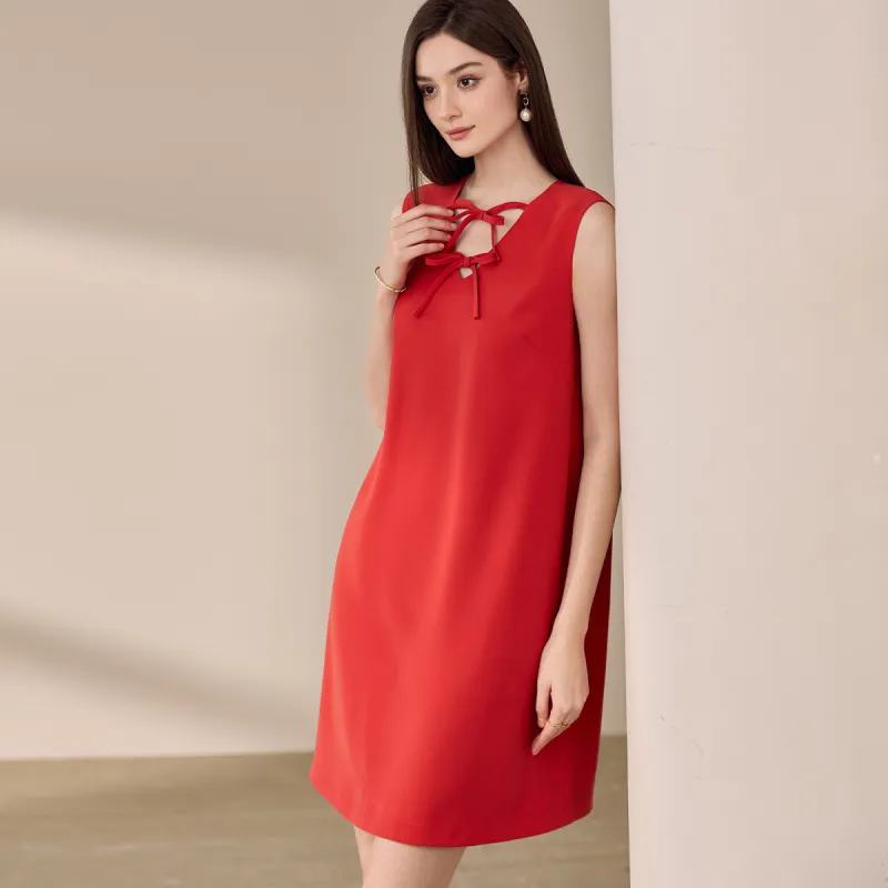 ROEYSHOUSE Sleeveless Dress Women's Orange Red-2
