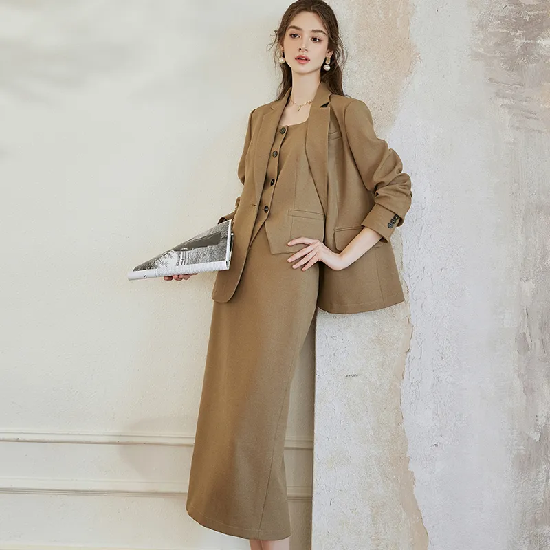 ROEYSHOUSE Skirt Set Women's Khaki-2