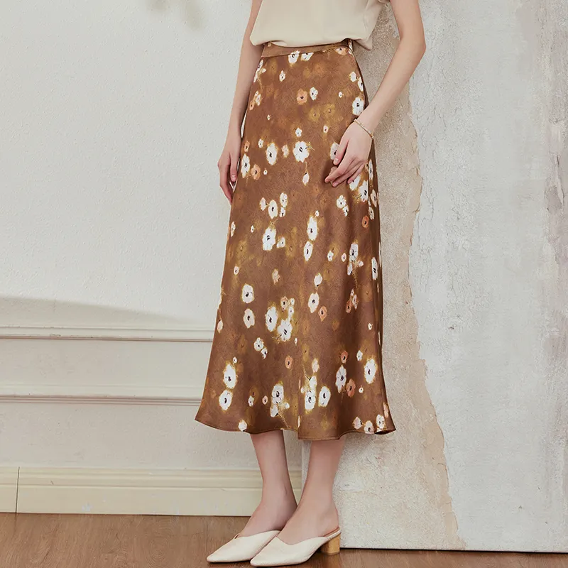 ROEYSHOUSE Casual Long Skirts Women's Multicolor-3