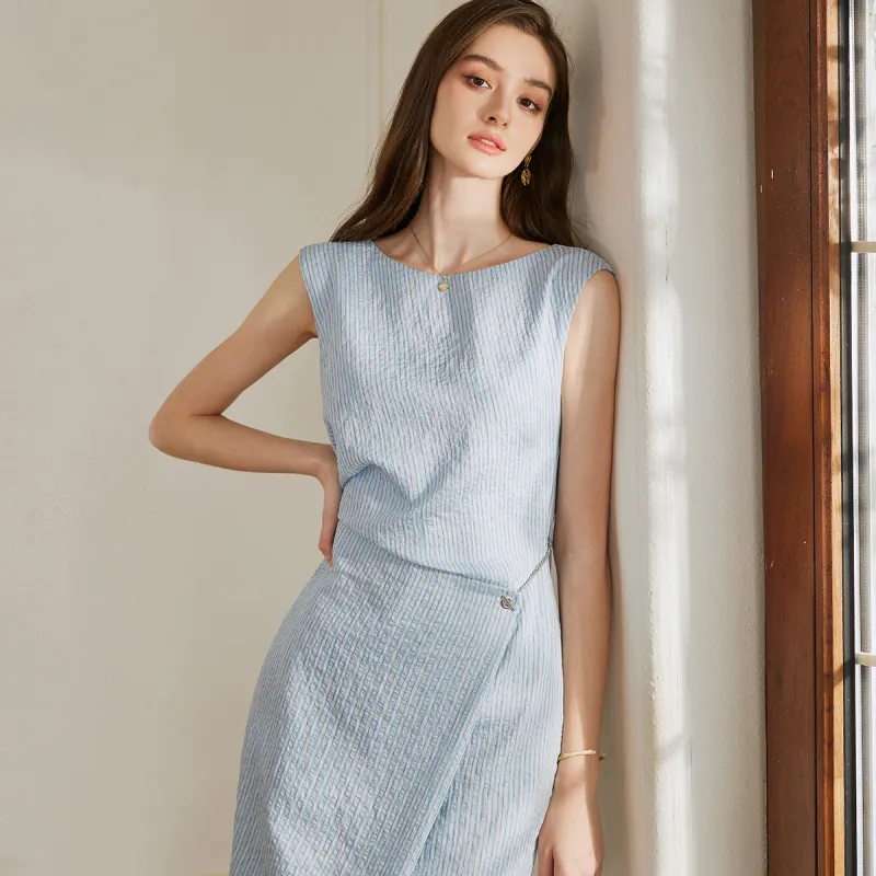 ROEYSHOUSE Sleeveless Dress Women's Stripes-3
