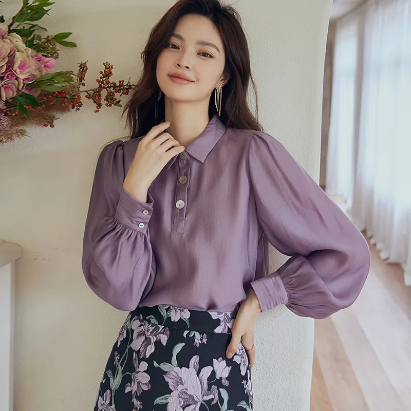 ROEYSHOUSE Shirt Women's Purple-2
