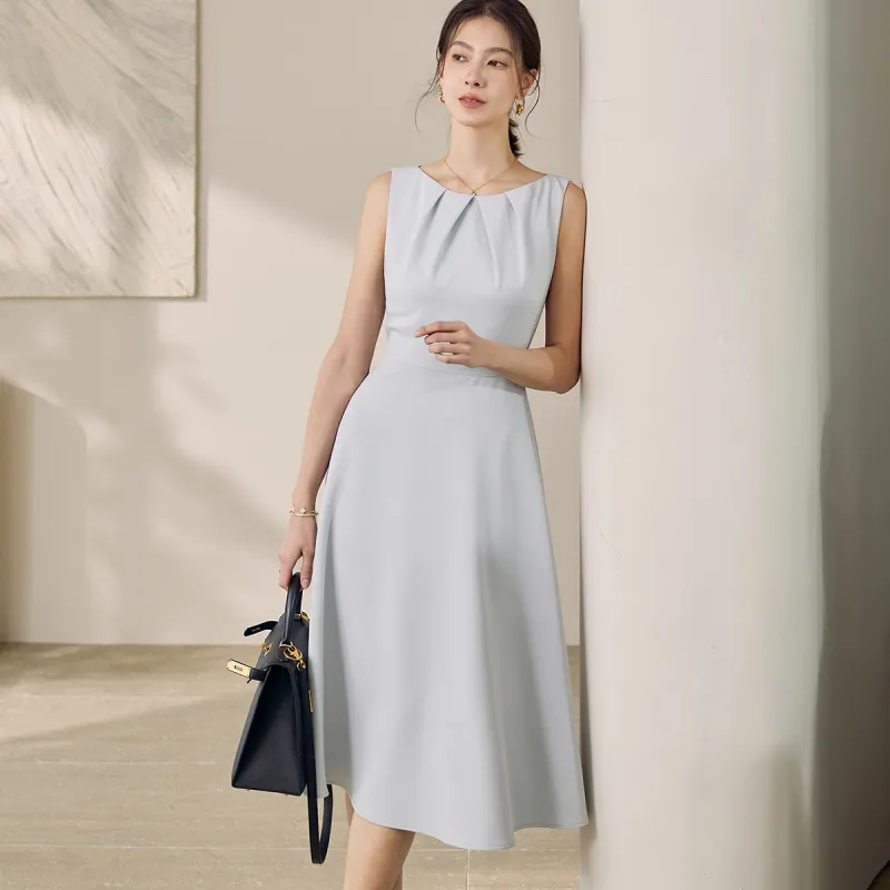 ROEYSHOUSE Sleeveless Dress Women's Light Blue-4