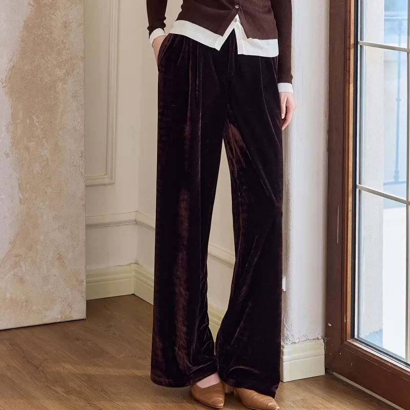 ROEYSHOUSE Casual Pants Women's Dark Coffee-2