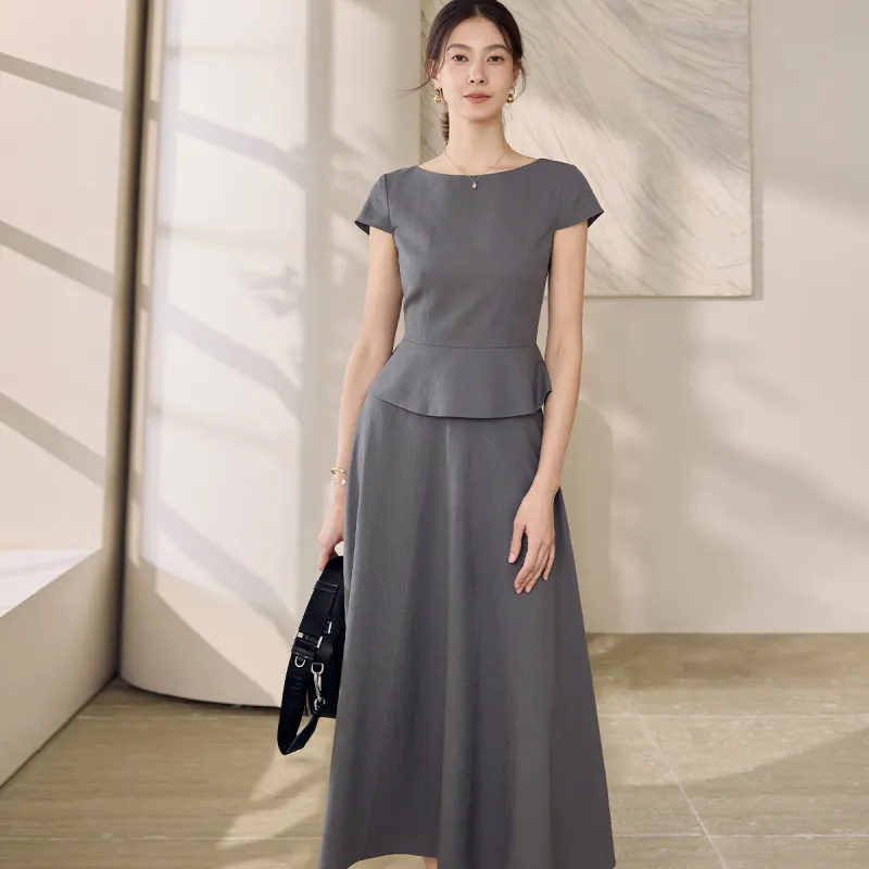 ROEYSHOUSE Skirt Set Women's Gray-5