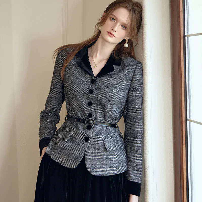 ROEYSHOUSE Business Suit Women's Gray-2