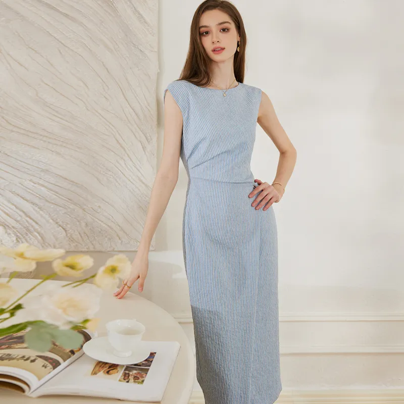 ROEYSHOUSE Sleeveless Dress Women's Stripes-4