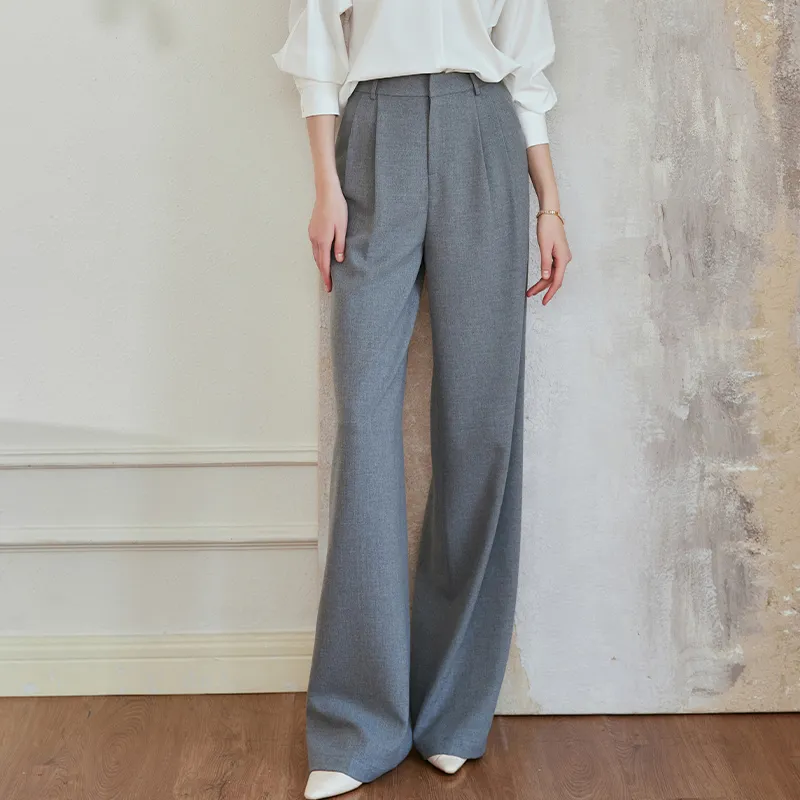 ROEYSHOUSE Casual Pants Women's Light Gray-3