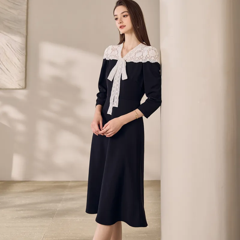 ROEYSHOUSE Long Sleeved Dresses Women's Black-2