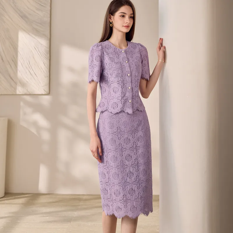ROEYSHOUSE Two Piece Skirt Sets Women's-3