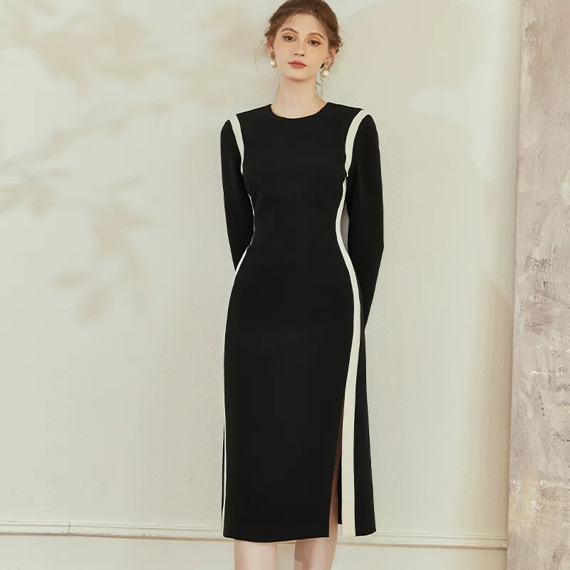 ROEYSHOUSE Long-Sleeved Dresses Women's Black-3