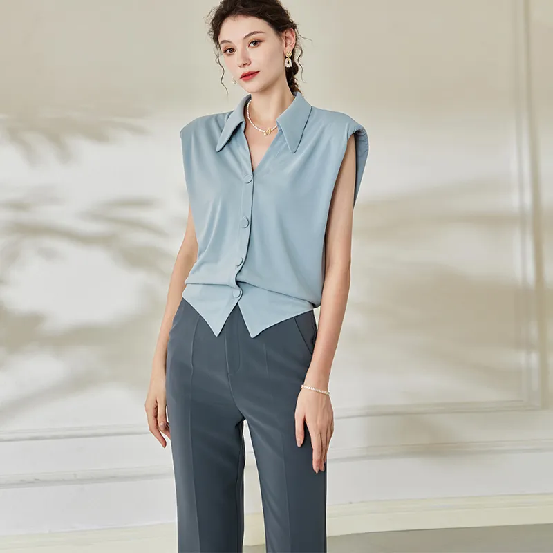 ROEYSHOUSE Shirt Women's Light Blue-4