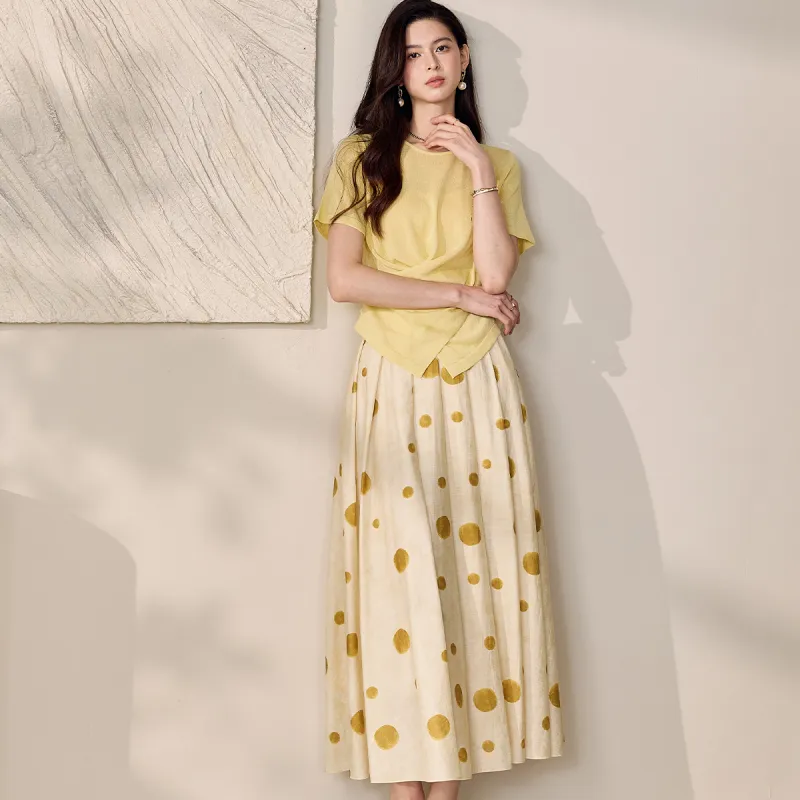 ROEYSHOUSE Casual Long Skirt Women's-4