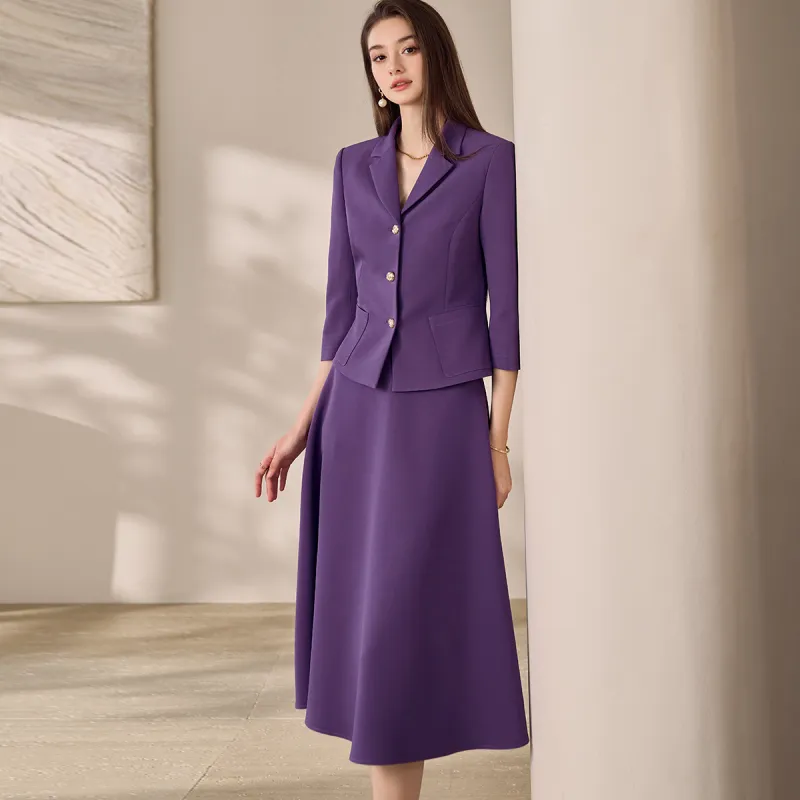ROEYSHOUSE Skirt Set Women's Purple-3