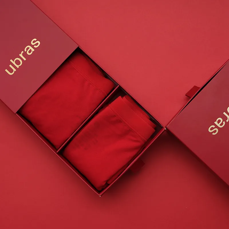 Ubras Comfortable Underpants Collection Red Box Collection Underpants Unisex-17