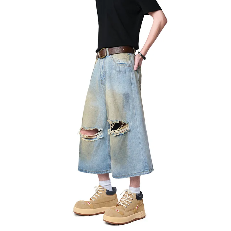 OXO OVERLOAD Denim Shorts Unisex Ice Blue-2