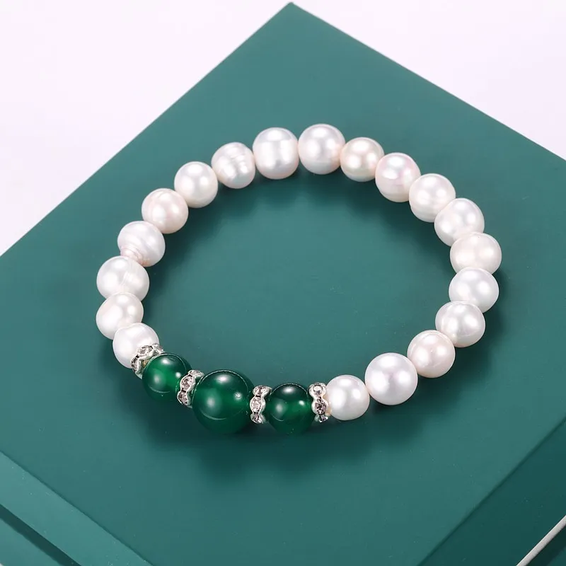 ZHOUBAIFU Pearl Bracelets Unisex-1